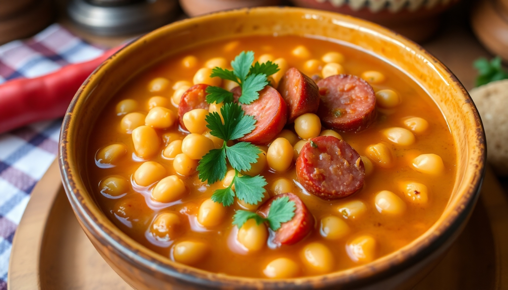 Potaje de Garbanzos con Chorizo
