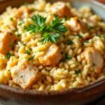 Risotto de pollo